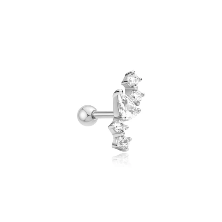 ANIA HAIE Silver Constellation Barbell Single Earring
