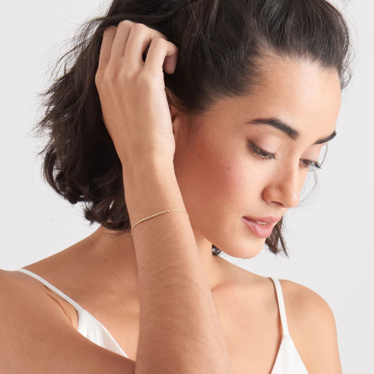 ANIA HAIE Silver Bezel Cubic Zirconia Zig-Zag Ring