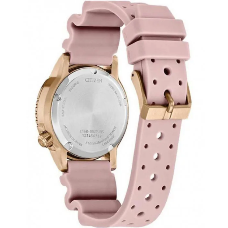 CITIZEN PROMASTER DIVER ECO-DRIVE Pink Rubber Strap 