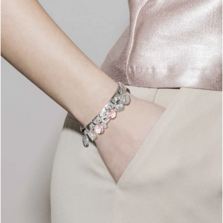 NOMINATION COMPOSABLE CLASSIC LINK LIBRA ZODIAC WITH CZ IN 925 SILVER