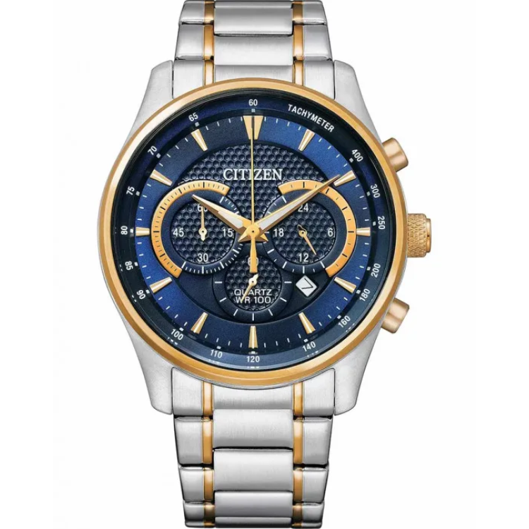 CITIZEN GENTS CHRONOGRAPH Two Tone Stainless Steel Bracelet