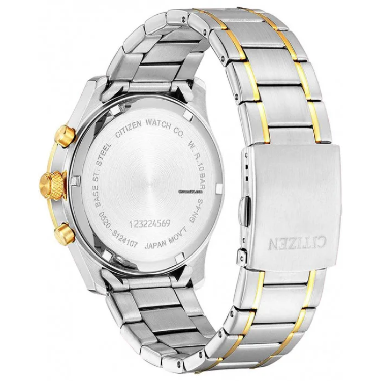 CITIZEN GENTS CHRONOGRAPH Two Tone Stainless Steel Bracelet