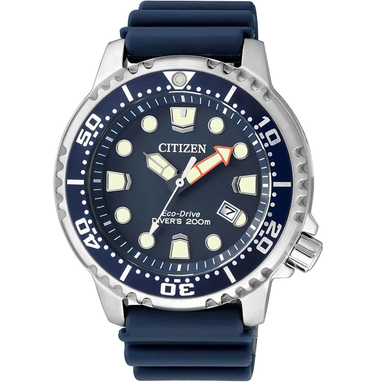 CITIZEN PROMASTER ECO-DRIVE DIVER Blue Rubber Strap