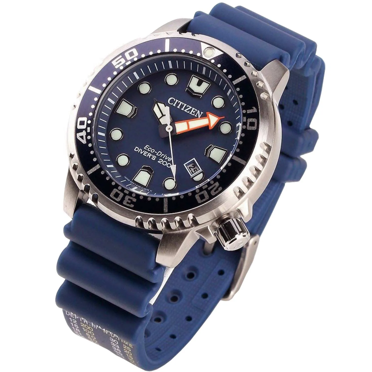 CITIZEN PROMASTER ECO-DRIVE DIVER Blue Rubber Strap