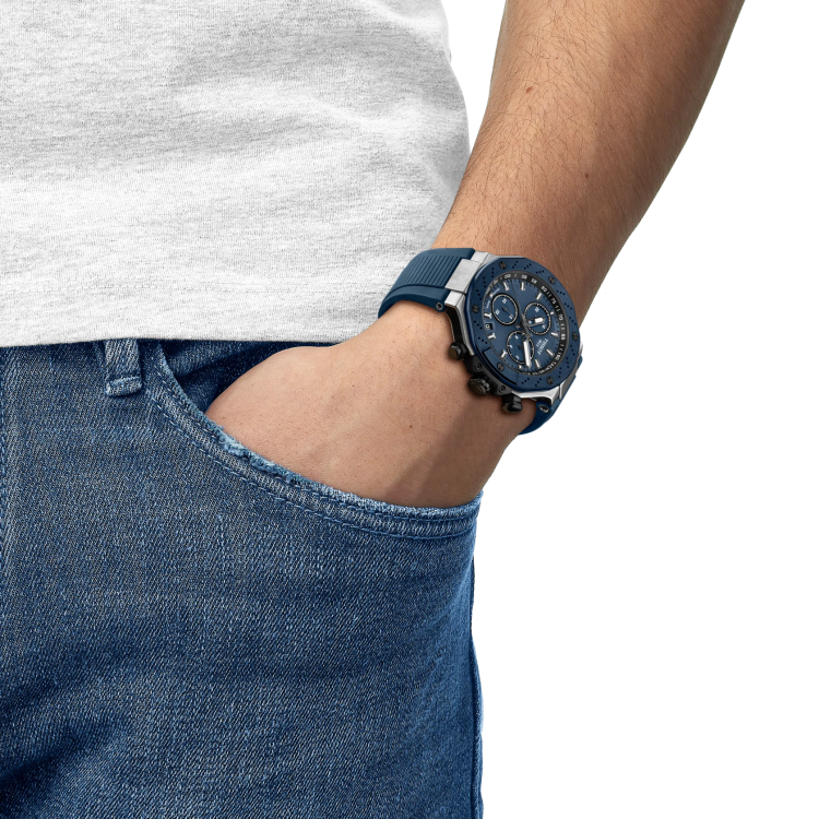 TISSOT T-RACE Blue Rubber Strap