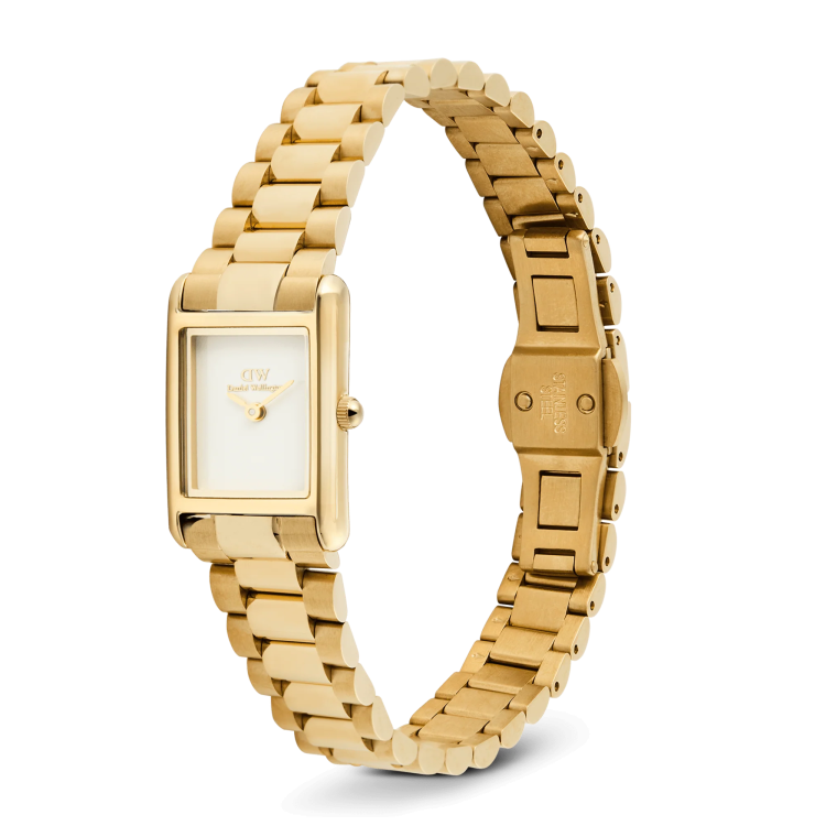 DANIEL WELLINGTON Bound Mini 3-Link Gold Stainless Steel Bracelet