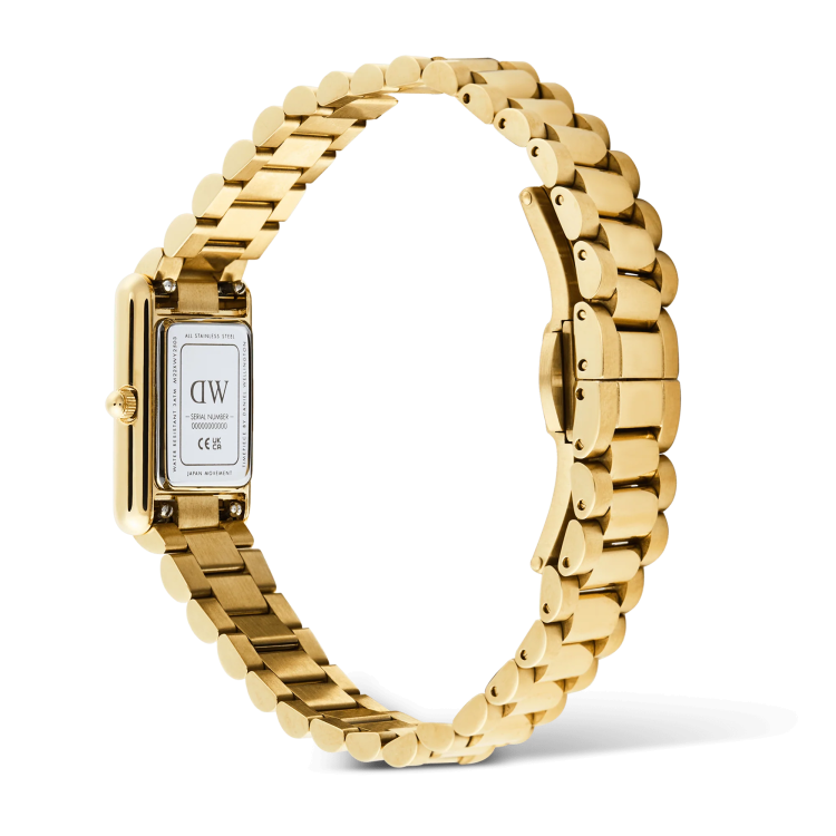 DANIEL WELLINGTON Bound Mini 3-Link Gold Stainless Steel Bracelet