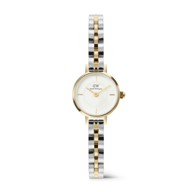 DANIEL WELLINGTON Petite Mini Arch 3-Link Two Tone Gold Stainless Steel Bracelet