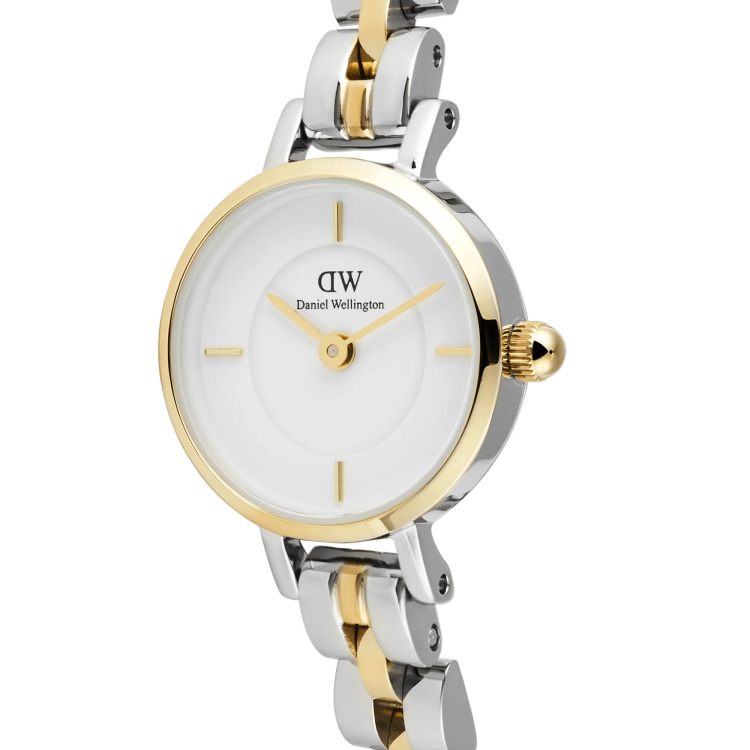 DANIEL WELLINGTON Petite Mini Arch 3-Link Two Tone Gold Stainless Steel Bracelet