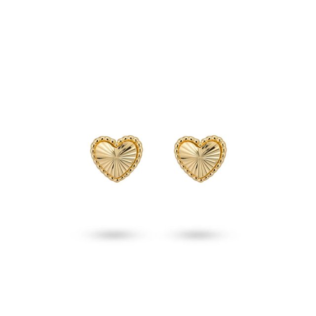 24KAE Heartshaped Earstud