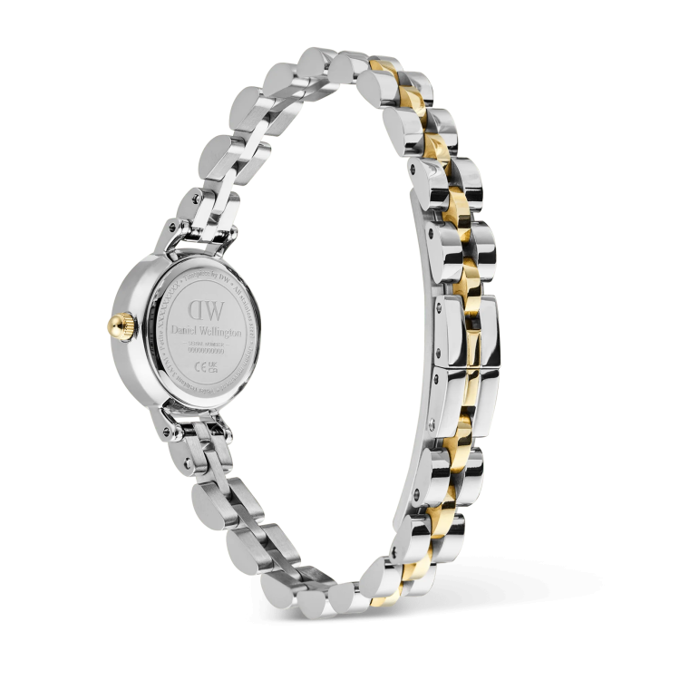 DANIEL WELLINGTON Petite Mini Arch 3-Link Two Tone Gold Stainless Steel Bracelet