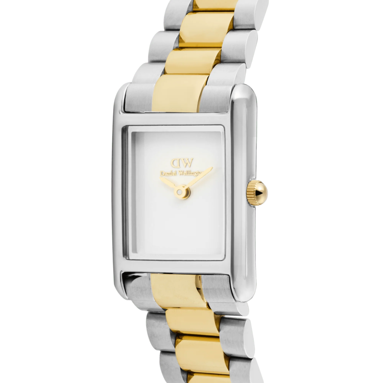 DANIEL WELLINGTON Bound Mini 3-Link Two Tone Gold Stainless Steel Bracelet