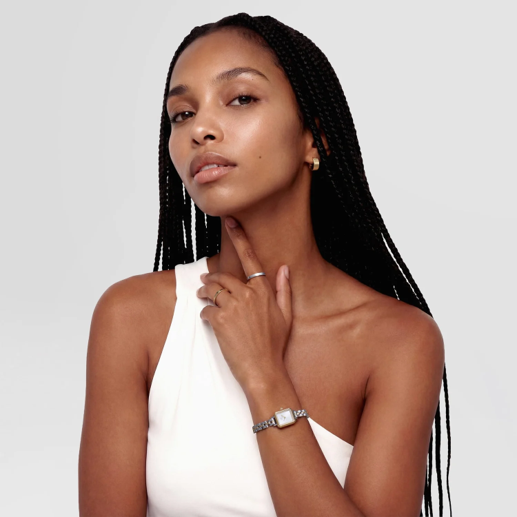 DANIEL WELLINGTON Quadro Mini Arch 3-Link Two Tone Stainless Steel Bracelet