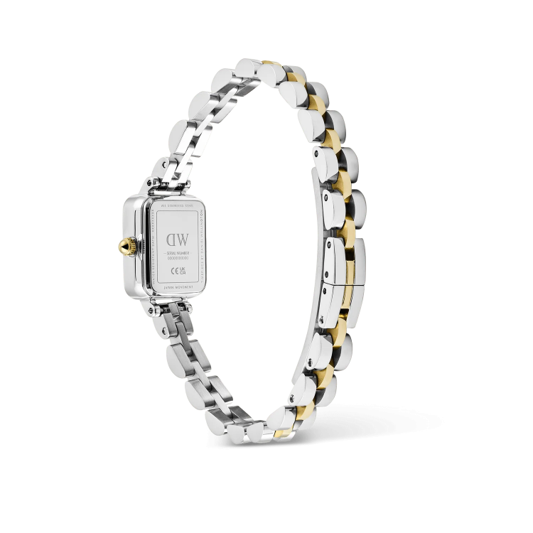 DANIEL WELLINGTON Quadro Mini Arch 3-Link Two Tone Stainless Steel Bracelet
