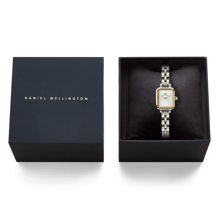 DANIEL WELLINGTON Quadro Mini Arch 3-Link Two Tone Stainless Steel Bracelet