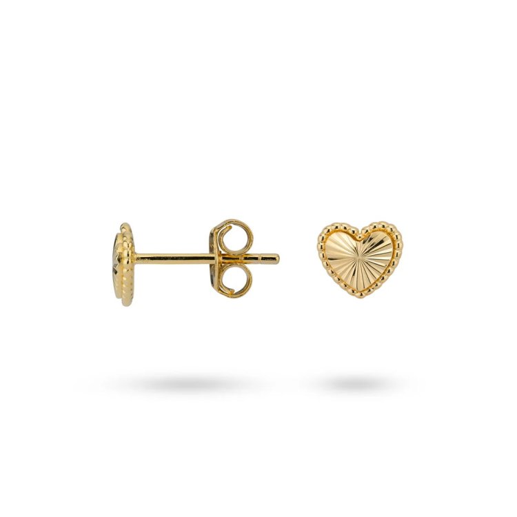 24KAE Heartshaped Earstud