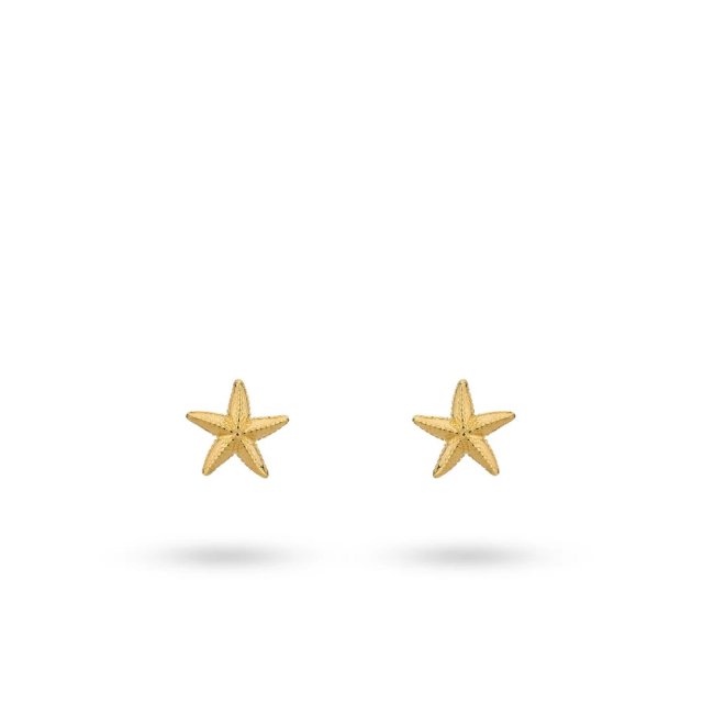 24KAE Earstud in Starfish Shape