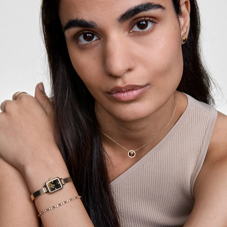 DANIEL WELLINGTON Quadro Mini Reflection Gold Stainless Steel Bracelet