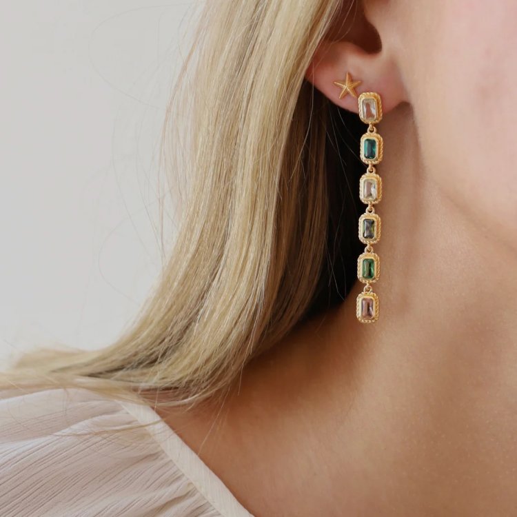 24KAE Earstud in Starfish Shape