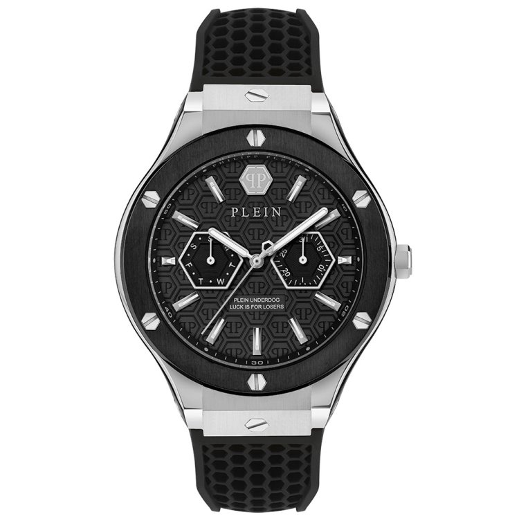 PHILIPP PLEIN Underdog Black Silicone Strap