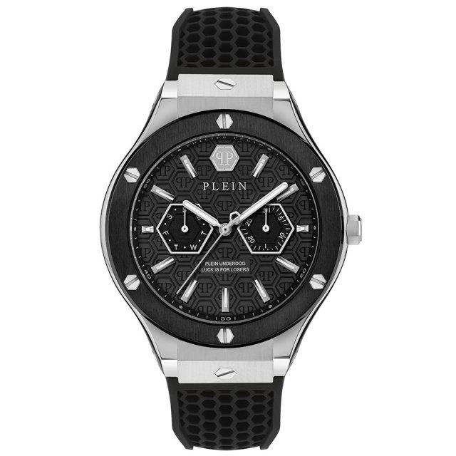 PHILIPP PLEIN Underdog Black Silicone Strap