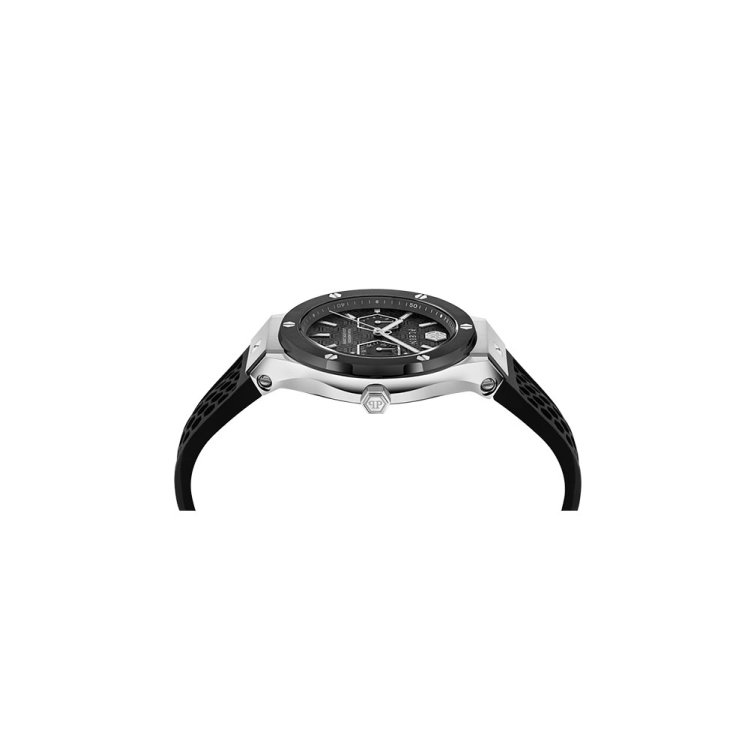 PHILIPP PLEIN Underdog Black Silicone Strap