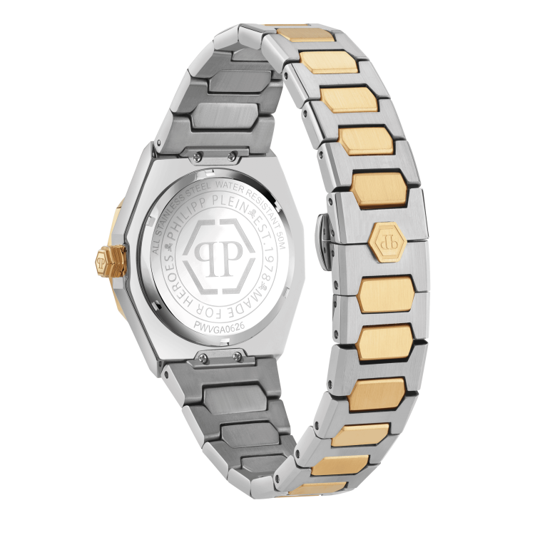 PHILIPP PLEIN Deluxe Crystals Two Tone Stainless Steel Bracelet