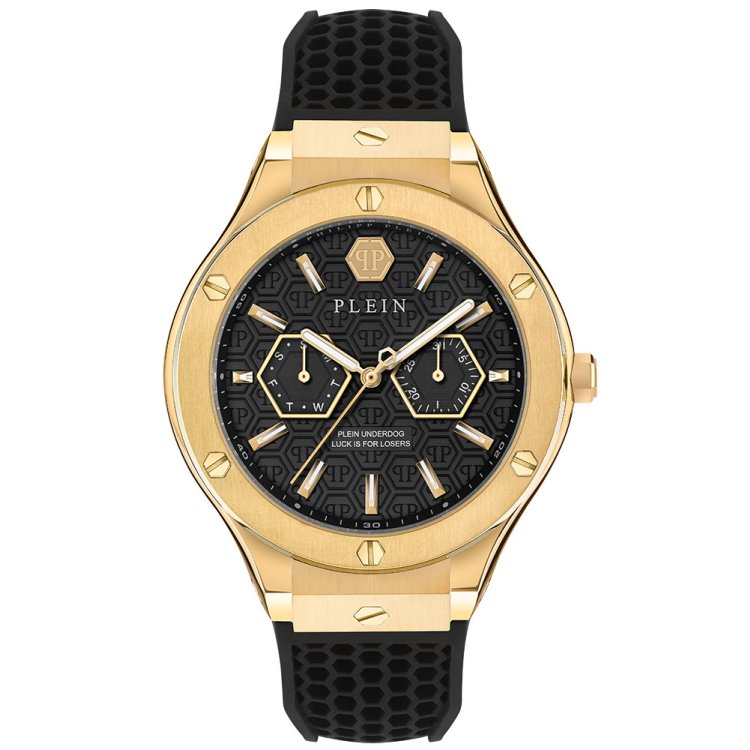 PHILIPP PLEIN Underdog Black Silicone Strap