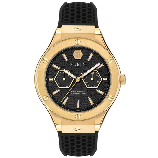 PHILIPP PLEIN Underdog Black Silicone Strap