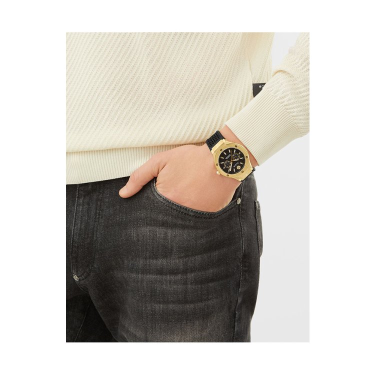 PHILIPP PLEIN Underdog Black Silicone Strap