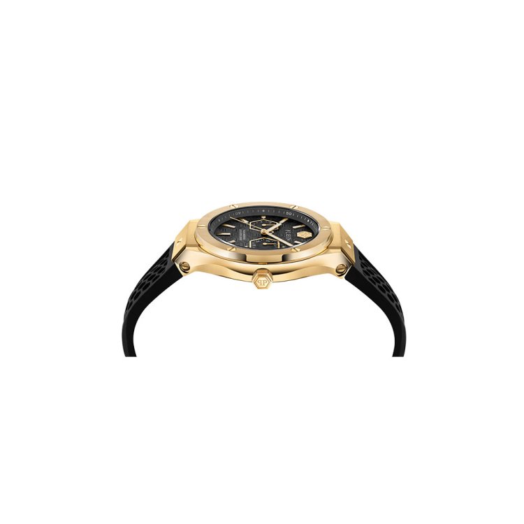 PHILIPP PLEIN Underdog Black Silicone Strap