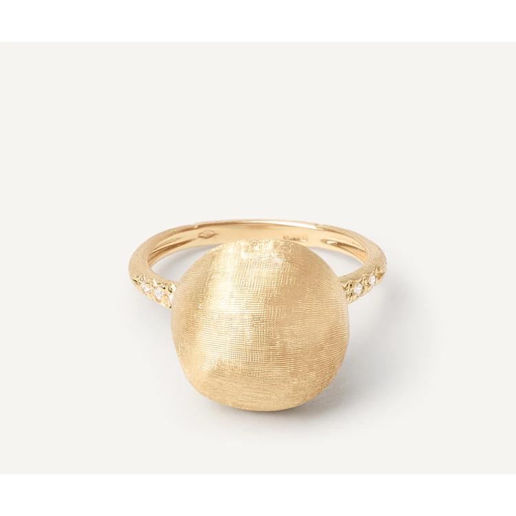 MARCO BICEGO AFRICA Ring with Diamonds in Yellow Gold 18K