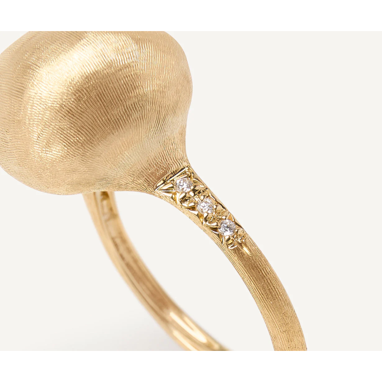 MARCO BICEGO AFRICA Ring with Diamonds in Yellow Gold 18K