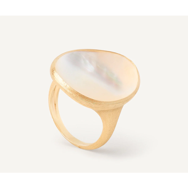 MARCO BICEGO LUNARIA Coctail Ring with MOP in Yellow Gold 18K
