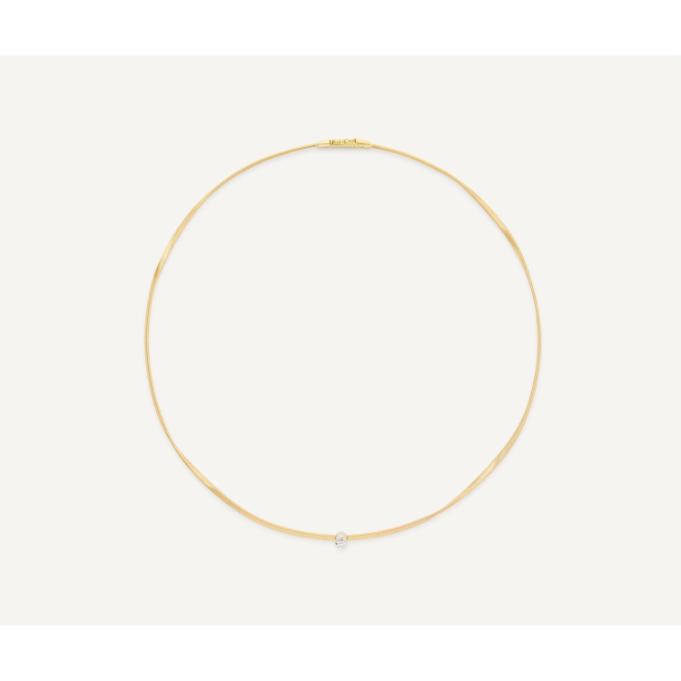 MARCO BICEGO MARRAKECH Necklace with Diamond in Yellow Gold 18K