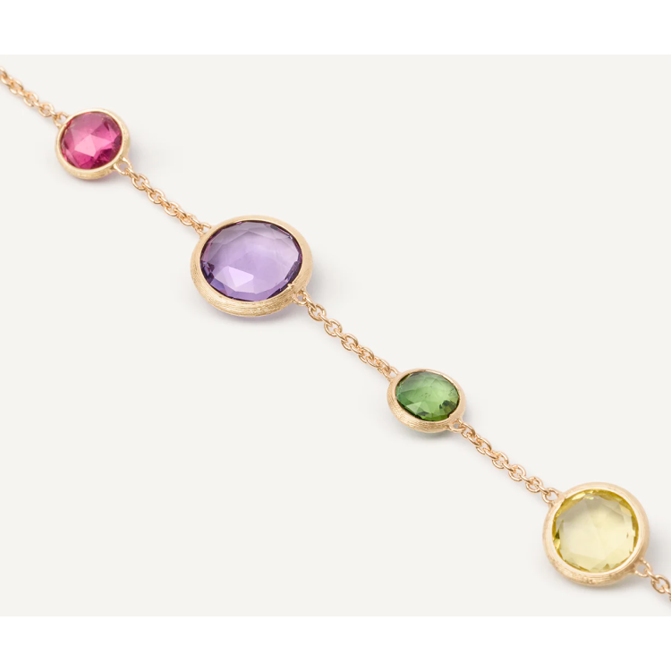 MARCO BICEGO JAIPUR COLOR Mixed Gemstone Light Bracelet in Yellow Gold 18K