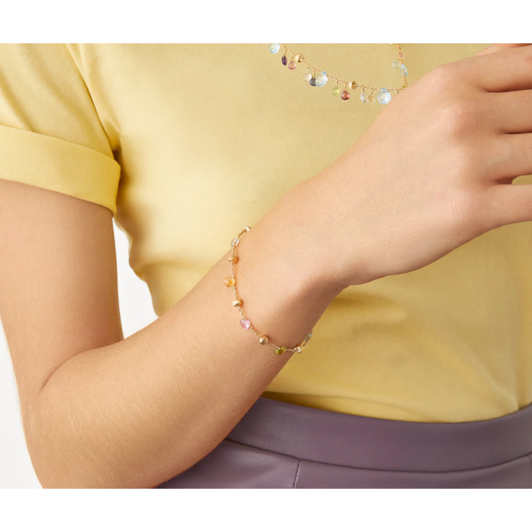 MARCO BICEGO PARADISE Single-strand Bracelet in Yellow Gold 18K