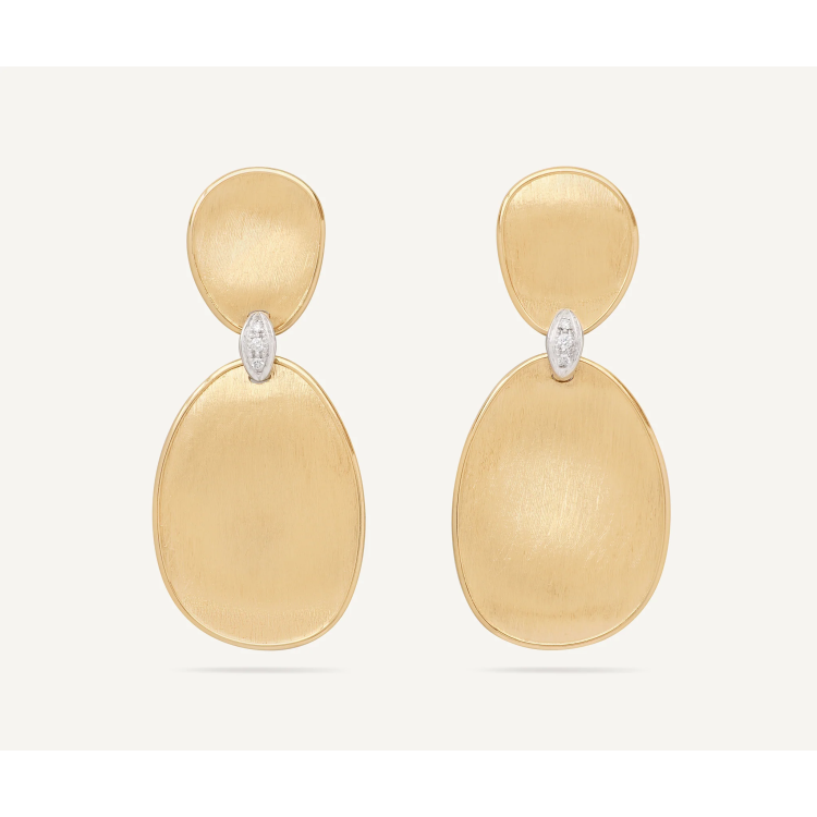 MARCO BICEGO LUNARIA DIAMONDS Chandelier Earrings with Diamond Accents in Yellow Gold 14K