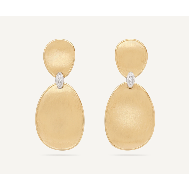MARCO BICEGO LUNARIA DIAMONDS Chandelier Earrings with Diamond Accents in Yellow Gold 14K