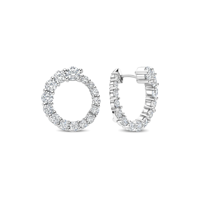 TI SENTO MILANO Twisted Earrings with Zircon in Silver 925
