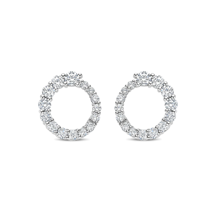 TI SENTO MILANO Twisted Earrings with Zircon in Silver 925