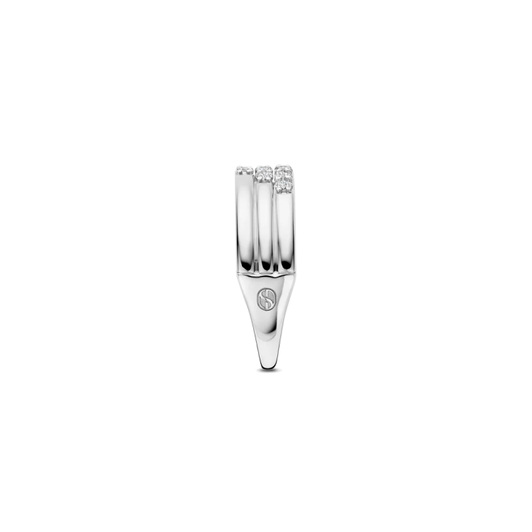 TI SENTO MILANO Stardust Layered Ring – M model in Silver 925 with Zircons