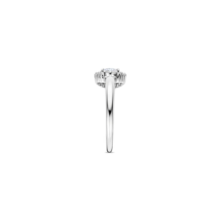 TI SENTO MILANO Classic Rosette Ring in Silver 925 with Zircons