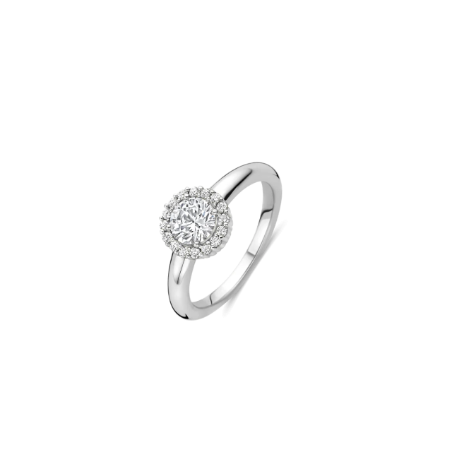 TI SENTO MILANO Classic Rosette Ring in Silver 925 with Zircons
