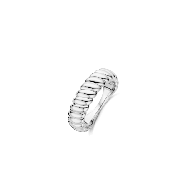 TI SENTO MILANO Vintage Ribbed Ring in Silver 925