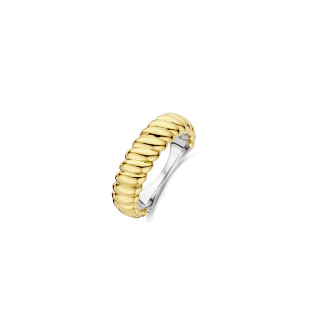 TI SENTO MILANO Vintage Ribbed Ring in Silver 925