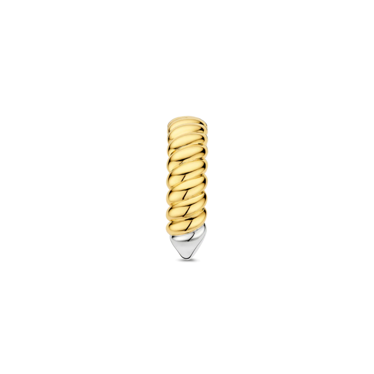 TI SENTO MILANO Vintage Ribbed Ring in Silver 925