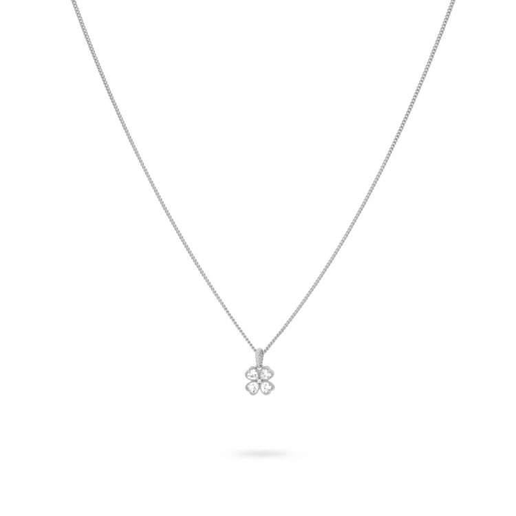 24KAE Necklace with Clover Pendant