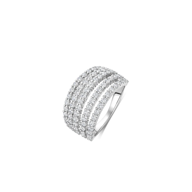 TI SENTO MILANO Stardust Ring – L model in Silver 925 with Zircons