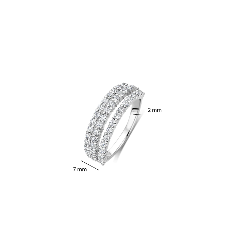 TI SENTO MILANO Stardust Ring – M model in Silver 925 with Zircons